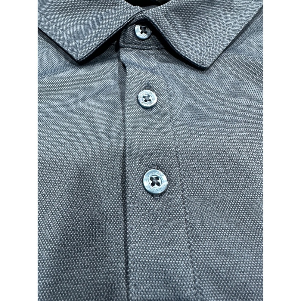 Travis Mathew Mens Blue Short Sleeve Polo Shirt Apex Logo XL 1MU410 - Picture 3 of 10